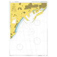 Product image of Admiralty Chart 1193 | Tarragona, featuring navigational markings, depth soundings, and coastal features, essential for safe marine navigation. It could be displayed as an art piece or used for navigation on a boat or ship.