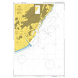 Product image of Admiralty Chart 1196 | Approaches to Barcelona, featuring navigational markings, depth soundings, and coastal features, essential for safe marine navigation. It could be displayed as an art piece or used for navigation on a boat or ship.