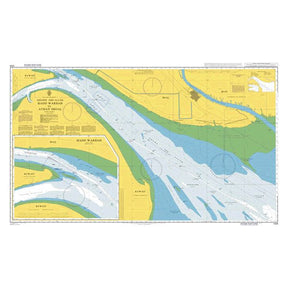 Product image of Admiralty Chart 1229 | Khawr 'Abd Allah Hadd Warbah to Athan Shoal, featuring navigational markings, depth soundings, and coastal features, essential for safe marine navigation. It could be displayed as an art piece or used for navigation on a boat or ship.
