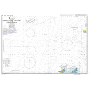Product image of Admiralty Chart 1234 | North - Western Approaches to the Orkney Islands, featuring navigational markings, depth soundings, and coastal features, essential for safe marine navigation. It could be displayed as an art piece or used for navigation on a boat or ship.