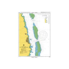 Product image of Admiralty Chart 1244 | Levuka Harbour, featuring navigational markings, depth soundings, and coastal features, essential for safe marine navigation. It could be displayed as an art piece or used for navigation on a boat or ship.