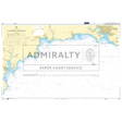 Product image of Admiralty Chart 1267 | Falmouth to Plymouth, featuring navigational markings, depth soundings, and coastal features, essential for safe marine navigation. It could be displayed as an art piece or used for navigation on a boat or ship.