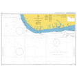 Product image of Admiralty Chart 1386 | Pennington River to Opobo River, featuring navigational markings, depth soundings, and coastal features, essential for safe marine navigation. It could be displayed as an art piece or used for navigation on a boat or ship.