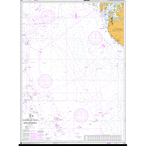 Product image of Admiralty Chart 1405 | Eldfisk Oil Field to Boknafjorden, featuring navigational markings, depth soundings, and coastal features, essential for safe marine navigation. It could be displayed as an art piece or used for navigation on a boat or ship.