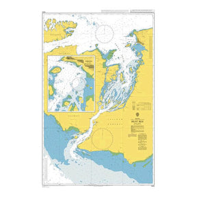 Product image of Admiralty Chart 1420 | Selat Sele, featuring navigational markings, depth soundings, and coastal features, essential for safe marine navigation. It could be displayed as an art piece or used for navigation on a boat or ship.