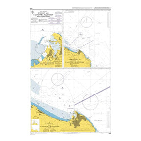 Product image of Admiralty Chart 1444 | Ancona and Falconara Marittima with Approaches, featuring navigational markings, depth soundings, and coastal features, essential for safe marine navigation. It could be displayed as an art piece or used for navigation on a boat or ship.