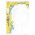 Product image of Admiralty Chart 1455 | Algeciras, featuring navigational markings, depth soundings, and coastal features, essential for safe marine navigation. It could be displayed as an art piece or used for navigation on a boat or ship.