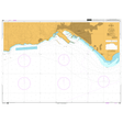 Product image of Admiralty Chart 1589 | Almeria, featuring navigational markings, depth soundings, and coastal features, essential for safe marine navigation. It could be displayed as an art piece or used for navigation on a boat or ship.