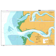 Product image of Admiralty Chart 161 | Batang Rajang and Approaches, featuring navigational markings, depth soundings, and coastal features, essential for safe marine navigation. It could be displayed as an art piece or used for navigation on a boat or ship.