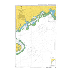 Product image of Admiralty Chart 1673 | Western Approaches to Suva Harbour, featuring navigational markings, depth soundings, and coastal features, essential for safe marine navigation. It could be displayed as an art piece or used for navigation on a boat or ship.