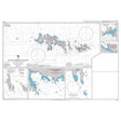 Product image of Admiralty Chart 1775 | South Orkney Islands, featuring navigational markings, depth soundings, and coastal features, essential for safe marine navigation. It could be displayed as an art piece or used for navigation on a boat or ship.