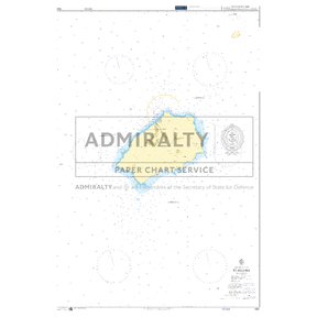 Product image of Admiralty Chart 1821 | St Helena, featuring navigational markings, depth soundings, and coastal features, essential for safe marine navigation. It could be displayed as an art piece or used for navigation on a boat or ship.