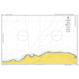 Product image of Admiralty Chart 1910 | Cherchell to Bejaia, featuring navigational markings, depth soundings, and coastal features, essential for safe marine navigation. It could be displayed as an art piece or used for navigation on a boat or ship.