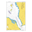 Product image of Admiralty Chart 1925 | Jazirat Jabal Zuqar to Bab el Mandeb, featuring navigational markings, depth soundings, and coastal features, essential for safe marine navigation. It could be displayed as an art piece or used for navigation on a boat or ship.