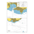 Product image of Admiralty Chart 2001 | Montevideo and Approaches, featuring navigational markings, depth soundings, and coastal features, essential for safe marine navigation. It could be displayed as an art piece or used for navigation on a boat or ship.