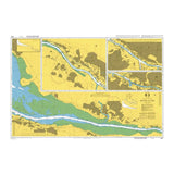 Product image of Admiralty Chart 2007 | River Clyde, featuring navigational markings, depth soundings, and coastal features, essential for safe marine navigation. It could be displayed as an art piece or used for navigation on a boat or ship.