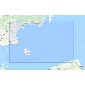 Product image of Admiralty Chart 2018 | Ystad to Oland and Stilo, featuring navigational markings, depth soundings, and coastal features, essential for safe marine navigation. It could be displayed as an art piece or used for navigation on a boat or ship.