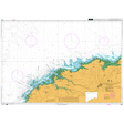 Product image of Admiralty Chart 2025 | Portsall to Anse de Kernic, featuring navigational markings, depth soundings, and coastal features, essential for safe marine navigation. It could be displayed as an art piece or used for navigation on a boat or ship.