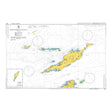 Product image of Admiralty Chart 2047 | Approaches to Anguilla, featuring navigational markings, depth soundings, and coastal features, essential for safe marine navigation. It could be displayed as an art piece or used for navigation on a boat or ship.