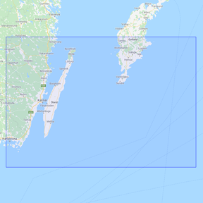 Product image of Admiralty Chart 2054 | Oland to Gotland with Kalmarsund, featuring navigational markings, depth soundings, and coastal features, essential for safe marine navigation. It could be displayed as an art piece or used for navigation on a boat or ship.