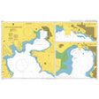 Product image of Admiralty Chart 2070 | Approaches to Thessaloniki, featuring navigational markings, depth soundings, and coastal features, essential for safe marine navigation. It could be displayed as an art piece or used for navigation on a boat or ship.