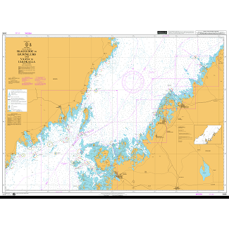 Product image of Admiralty Chart 2085 | Skagsudde to Bjuroklubb and Vaasa to Ulkokalla, featuring navigational markings, depth soundings, and coastal features, essential for safe marine navigation. It could be displayed as an art piece or used for navigation on a boat or ship.