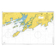 Product image of Admiralty Chart 2129 | Long Island Bay to Castlehaven, featuring navigational markings, depth soundings, and coastal features, essential for safe marine navigation. It could be displayed as an art piece or used for navigation on a boat or ship.