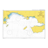 Product image of Admiralty Chart 2130 | Tauyskaya Guba, featuring navigational markings, depth soundings, and coastal features, essential for safe marine navigation. It could be displayed as an art piece or used for navigation on a boat or ship.
