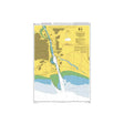 Product image of Admiralty Chart 2154 | Newhaven Harbour, featuring navigational markings, depth soundings, and coastal features, essential for safe marine navigation. It could be displayed as an art piece or used for navigation on a boat or ship.