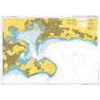 Product image of Admiralty Chart 2170 | Rade de Toulon, featuring navigational markings, depth soundings, and coastal features, essential for safe marine navigation. It could be displayed as an art piece or used for navigation on a boat or ship.