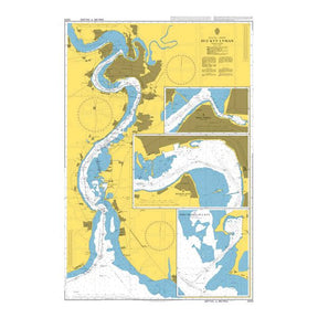 Product image of Admiralty Chart 2203 | Buz'kyy Lyman, featuring navigational markings, depth soundings, and coastal features, essential for safe marine navigation. It could be displayed as an art piece or used for navigation on a boat or ship.