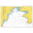 Product image of Admiralty Chart 2232 | Constanta to Yalta, featuring navigational markings, depth soundings, and coastal features, essential for safe marine navigation. It could be displayed as an art piece or used for navigation on a boat or ship.