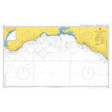 Product image of Admiralty Chart 2233 | Yalta to Tuapse, featuring navigational markings, depth soundings, and coastal features, essential for safe marine navigation. It could be displayed as an art piece or used for navigation on a boat or ship.