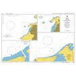 Product image of Admiralty Chart 2267 | Ports on the North Coast of Colombia, featuring navigational markings, depth soundings, and coastal features, essential for safe marine navigation. It could be displayed as an art piece or used for navigation on a boat or ship.