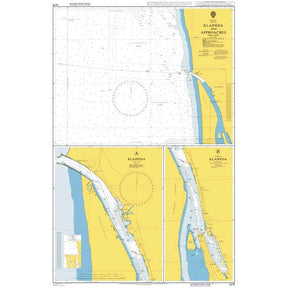 Product image of Admiralty Chart 2276 | Klaipeda and Approaches, featuring navigational markings, depth soundings, and coastal features, essential for safe marine navigation. It could be displayed as an art piece or used for navigation on a boat or ship.