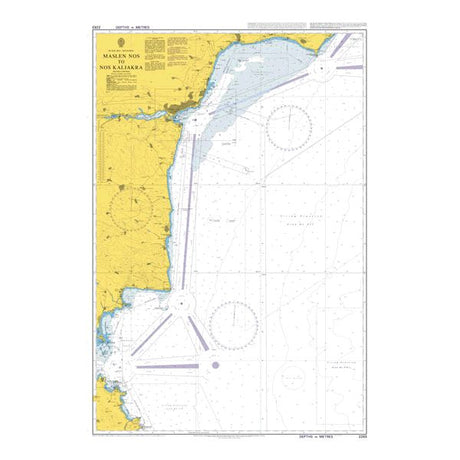 Product image of Admiralty Chart 2283 | Maslen Nos to Nos Kaliakra, featuring navigational markings, depth soundings, and coastal features, essential for safe marine navigation. It could be displayed as an art piece or used for navigation on a boat or ship.