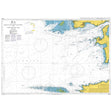 Product image of Admiralty Chart 2350 | Pointe de Saint-Mathieu to Chaussee de Sein, featuring navigational markings, depth soundings, and coastal features, essential for safe marine navigation. It could be displayed as an art piece or used for navigation on a boat or ship.