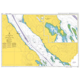 Product image of Admiralty Chart 2374 | Ra's Sharatib to Juzur Ashrafi, featuring navigational markings, depth soundings, and coastal features, essential for safe marine navigation. It could be displayed as an art piece or used for navigation on a boat or ship.