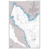 Product image of Admiralty Chart 2414 | Singapore to Song Sai Gon and the Gulf of Thailand, featuring navigational markings, depth soundings, and coastal features, essential for safe marine navigation. It could be displayed as an art piece or used for navigation on a boat or ship.