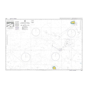 Product image of Admiralty Chart 2442 | Jazireh-ye Sirri to Sir Abu Nu'ayr, featuring navigational markings, depth soundings, and coastal features, essential for safe marine navigation. It could be displayed as an art piece or used for navigation on a boat or ship.