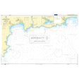 Admiralty Chart 148 details Dodman Point to Looe Bay on the Cornish coast, featuring depth measurements, navigation warnings, and coastal details for safe navigation. Insets display the Isles of Scilly and Plymouth Sound with marked lighthouses and buoys. Brand: Admiralty.