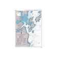 Product image of Admiralty Chart 2488 | Portland Harbor, featuring navigational markings, depth soundings, and coastal features, essential for safe marine navigation. It could be displayed as an art piece or used for navigation on a boat or ship.