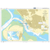 Admiralty Chart 420: Port of Esbjerg by Admiralty details waterways, depths, navigation aids, land features, and harbor structures, with insets for Fanø Island and approach channels.