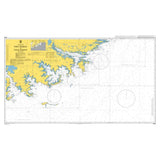 Product image of Admiralty Chart 2508 | Port Fitzroy to Eagle Passage, featuring navigational markings, depth soundings, and coastal features, essential for safe marine navigation. It could be displayed as an art piece or used for navigation on a boat or ship.