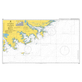 Product image of Admiralty Chart 2508 | Port Fitzroy to Eagle Passage, featuring navigational markings, depth soundings, and coastal features, essential for safe marine navigation. It could be displayed as an art piece or used for navigation on a boat or ship.