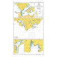 Product image of Admiralty Chart 2543 | Anchorages in West Falkland Island, featuring navigational markings, depth soundings, and coastal features, essential for safe marine navigation. It could be displayed as an art piece or used for navigation on a boat or ship.