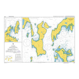 Product image of Admiralty Chart 2562 | Plans in the Northern Orkney Islands, featuring navigational markings, depth soundings, and coastal features, essential for safe marine navigation. It could be displayed as an art piece or used for navigation on a boat or ship.