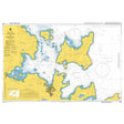 Product image of Admiralty Chart 2584 | Approaches to Kirkwall, featuring navigational markings, depth soundings, and coastal features, essential for safe marine navigation. It could be displayed as an art piece or used for navigation on a boat or ship.