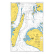 Product image of Admiralty Chart 2597 | Storebaelt Southern Part, featuring navigational markings, depth soundings, and coastal features, essential for safe marine navigation. It could be displayed as an art piece or used for navigation on a boat or ship.