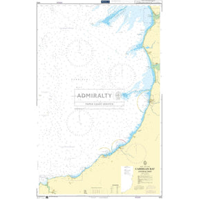 Admiralty Chart 1972: Cardigan Bay Central Part by Admiralty features coastal details, depth markings, and navigational info, emphasizing the Welsh coastline's key features, navigation routes, and commercial shipping paths for safe passage.